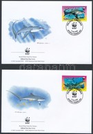 2002 WWF: Cápák Sor 4 Db FDC-n Mi 322-325 - Sonstige & Ohne Zuordnung