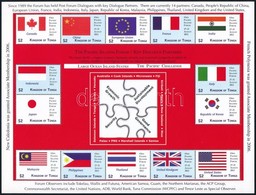 ** 2012 Csendes-óceáni Szigetek Konferenciája, Zászlók 2 Kisív Mi 1805-1834 - Autres & Non Classés