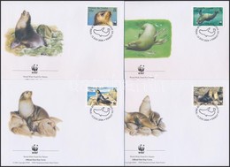 2004 WWF: Medvefóka Sor 4 Db FDC-n Mi 821-824 - Sonstige & Ohne Zuordnung