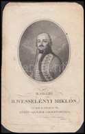 [Johann Neidl (1776-1832)]: Hadadi Báró Id. Wesselényi Miklós (1750-1809), Mélynyomás, Papír, 19x12 Cm - Prints & Engravings