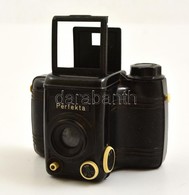 VEB Rheinmetall Perfekta 6x6-os Rollfilmes Fényképezőgép, Eredeti Dobozában, Működőképes, Szép állapotban / Vintage Germ - Fotoapparate