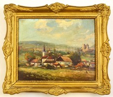 Jelzés Nélkül: Boldogkőváralja. Olaj, Karon, Keretben, 22×27 Cm - Altri & Non Classificati