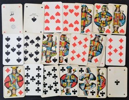 Vegyes Kártya Tétel, 4 Pakli: 3 Piatnik - Egy A Monarchia Idejéből, Hiányos, Korabeli Adóbélyeggel, 24 Lapos Snapsz Adób - Andere & Zonder Classificatie