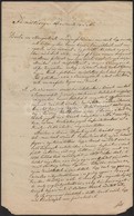 Cca 1847-1868 Az Andrássy Családdal Kapcsolatos 3 Db Irat: Tanúvallatási Jegyzőkönyv, Szerződés, Stb. - Unclassified