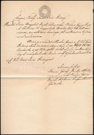 1854 Magyar Nyelvű Járásbírósági Keresetlevél 6 Kr Szignettával - Unclassified