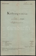 1857 Szend Község Költségvetése, Pecsételve, A Községi Elöljárók által Aláírva, Felülvizsgálati Megjegyzésekkel, Szép ál - Unclassified