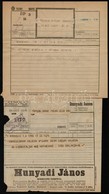 1857-1932 9 Db Távirat és Kézbesítési ív - Non Classificati