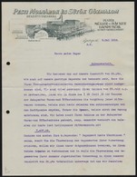 1910 Bp., Pesti Molnárok és Sütők Gőzmalom Rt. Fejléces Levele, Gépelt, Német Nyelvű üzleti Levéllel - Unclassified