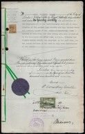 1936 Az Anglo-International Bank Céges Dokumentumai és Hiteles Magyar Fordításuk 12P Konzulátusi Illetékbélyeggel - Non Classés