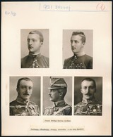 Cca 1934 József Királyi Főherceg, 2 Db Kézzel Készített Tabló, 22,5×18,5 Cm - Autres & Non Classés