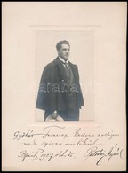 1927 Palotay Árpád (1885-1950) Operaénekes, Operarendező, énektanár, Dedikált Fotója, 14x9 Cm. - Altri & Non Classificati