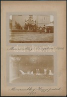 1906 Mürrzuschlag, Templom és Hegyi Patak, 2 Db Fotó Albumlapon, Feliratozva, 6×8,5 Cm /  Mürrzuschlag, Austria, 2 Photo - Altri & Non Classificati