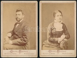 Cca 1878 Szinay és Társa Miskolci Műtermében Készült, 2 Db Kabinetfotó Méretű Portré, 17x11 Cm - Other & Unclassified