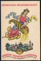 1940 'Erdélyi Nyereménykölcsön, Szerencsés Pénzelhelyezés' Dekoratív Reklám, Szép állapotban - Publicités