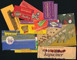1960-1980 15 Db Régi Csokoládépapír, Közte, Tibi, Jutka( Szerencsi), Szerencs Tejcsokoládé Mézes Mandulával, 2 Db Pompad - Advertising