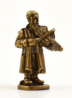 Zsidó Zenész, Réz Figura / Jewish Muscian Copper Figure 5,5 Cm - Andere & Zonder Classificatie