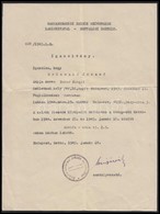 1945 Január 18. Budapest, Gettó Igazolvány. / Certificate For Living In The Ghetto - Other & Unclassified