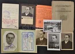 Cca 1910-1920 2 Db Katonai Igazolvány + 4 Fotó - Non Classés