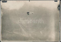 1914 K. D. Kampfapparat, Katonai Repülő A Levegőben, Légi Felvétel, Hátoldalon Feliratozva, 12×17 Cm - Non Classificati