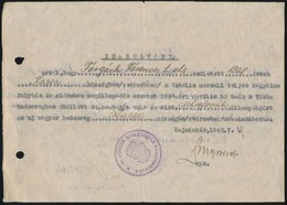 1945 Hajmáskér, Érdekes Katonai Igazolvány átállt Magyar (felvidéki) Katona Számára, Magyar és Orosz Nyelven, 14. Honvéd - Non Classés