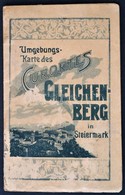 1903 Umgebungskarte Des Curortes Gleichenberg In Steiermark. 50x34 Cm Magyarépzattal, Szakadással / With A Tear, With Ex - Sonstige & Ohne Zuordnung