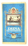 Vízi Sporttérképek 6.: A Duna Vác-Esztergom Szakaszának Térképe, 1:25000, M. Kir. Állami Térképészet, Vászonra Ragasztva - Sonstige & Ohne Zuordnung