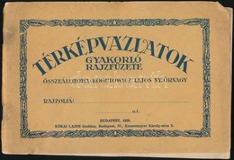 1928 Bp., Térképvázlatok Gyakorló Rajzfüzete, összeállította: Kogutowicz Lajos, Használatlan, 32p - Autres & Non Classés