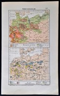 Német-birodalom Mezőgazdasági/ipari Térképe, Lampel R. - Athenaeum,39×24 Cm - Other & Unclassified