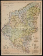 Cca 1943 Somogy Vármegye Közigazgatási Térképe, 1:400000, Terv.: Tallián Ferenc, 37×28,5 Cm - Autres & Non Classés