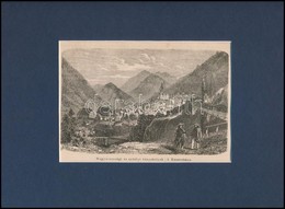1862  Körmöcbánya, Metszet, Paszpartuban, 12×17 Cm - Unclassified