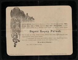 1886-1919 3 Db Régi Gyászjelentés, Hajtott - Non Classés
