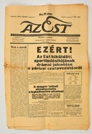 1938 Az Est. 1938. Junius 21. Száma: Benne A Olaszország: Magyarország Labdarúgó Vb Döntő Drámai Hírével - Non Classés