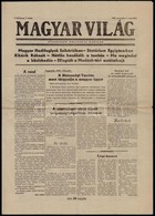 1956 Magyar Világ. I. évf. 3. Sz., 1956. November 3., Szerk.: Szolcsányi Ferenc, Bp., Egyetemi Nyomda, 4 P. - Non Classificati