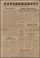 1956 Népszabadság. A Magyar Szocialista Munkáspárt Lapja. I. évf. 2 Sz., 1956. November 3., Szakadozott. - Non Classificati