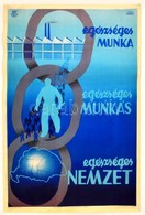 Cca 1930 Börtsök László (?-?): 'Egészséges Munka,egészséges Munkás, Egészséges Nemzet.' Országos Társadalombiztosító Int - Andere & Zonder Classificatie