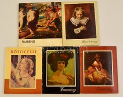 A Művészet Kiskönyvtára 5 Kötete: Munkácsy, Vaszary,Székely, Botticelli, Rubens. Bp.,1963-1967, Corvina-Képzőművészeti A - Non Classés
