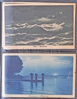 ** * Balaton - 89 Db Régi Képeslap Albumban / 89 Pre-1945 Postcards In Album - Zonder Classificatie