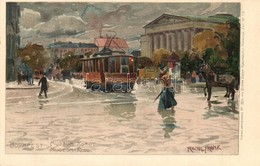 * T2 Budapest VIII. Múzeum Körút, Villamos. Künstlerpostkarte No. 1934 Von Ottmar Zieher Litho S: Raoul Frank - Non Classés