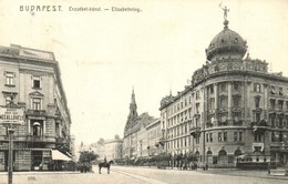 T2/T3 1907 Budapest VIII. Erzsébet Körút (Blaha Lujza Tér), Takarékpénztár, Budapesti Városi Vasút Megállóhely (földalat - Non Classés