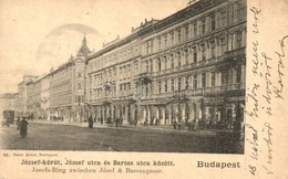 T2/T3 Budapest VIII. József Körút, József Utca és Baross Utca Között, üzletek, Villamos. Ganz Antal 88. (EK) - Non Classificati