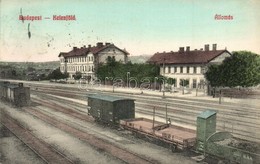 T2 1909 Budapest XI. Kelenföld, Vasútállomás A Vágányokkal és Tehervonattal. Özv. Chvála Józsefné 241. Kiadása - Non Classificati