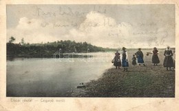 T3 1910 Cigánd, Tiszai Részlet, Cigándi Merítő, Asszonyok Vizes Korsókkal, Folklór (EB) - Non Classés