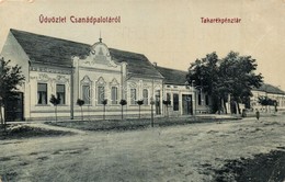 T2/T3 1910 Csanádpalota, Takarékpénztár. W.L. Bp. 5448. Kiadja M. Buja Gyula  (EK) - Non Classés