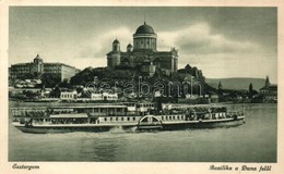 * T2 Esztergom, Bazilika A Duna Felől, Szent László Oldalkerekes Gőzhajó - Non Classés