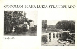 T2/T3 Gödöllő, Blaha Lujza Strandfürdő, Várady Villa, Fürdőzők (EK) - Non Classés