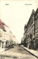 T3/T4 1906 Győr, Király Utca, üzletek (szakadások / Tears) - Non Classés