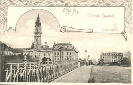 T2 1904 Győr, Royal Szálló, Kiadja Berecz Viktor, Art Nouveau - Non Classificati