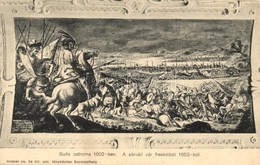 * T2/T3 Pápa, Pápa Elfoglalása 1597-ben. A Sárvári Vár Freskóiból 1653-ból. Knebel Cs. és Kir. Udv. Fényképész (EK) - Non Classificati