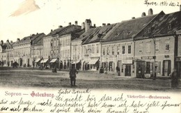 T2 1906 Sopron, Várkerület, Hauer Antal üzlete, Kiadja Josef Popper - Non Classificati