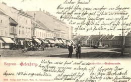 T2 1905 Sopron, Várkerület, üzletek, Kiadja Josef Popper - Non Classificati